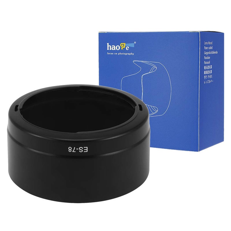 Haoge Bayonet Lens Hood for Canon EF 50mm f/1.2L USM Lens Replaces Canon ES-78 - Image 2